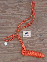 Orange Rope Halter & Lead