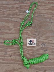 Lime Rope Halter & Lead