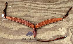 Harness Leather Basket Weave Breast Collar