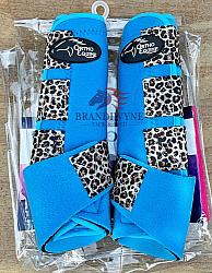 Complete Comfort Boots  Teal w/ Cheetah
