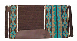 Mojave Chocolate & Turquoise Wool Show Pad
