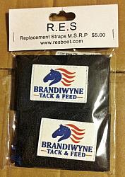 Brandiwyne Logo replaceable Velcro for RES & Weaver Xtended Life
