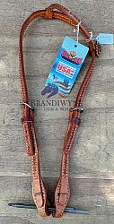 Barbwire Tooled One-ear Headstall