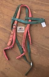 Used Pink & Turquoise Headstall