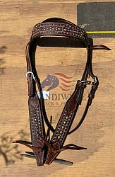 Browband Headstall w/ Cowboy Spots